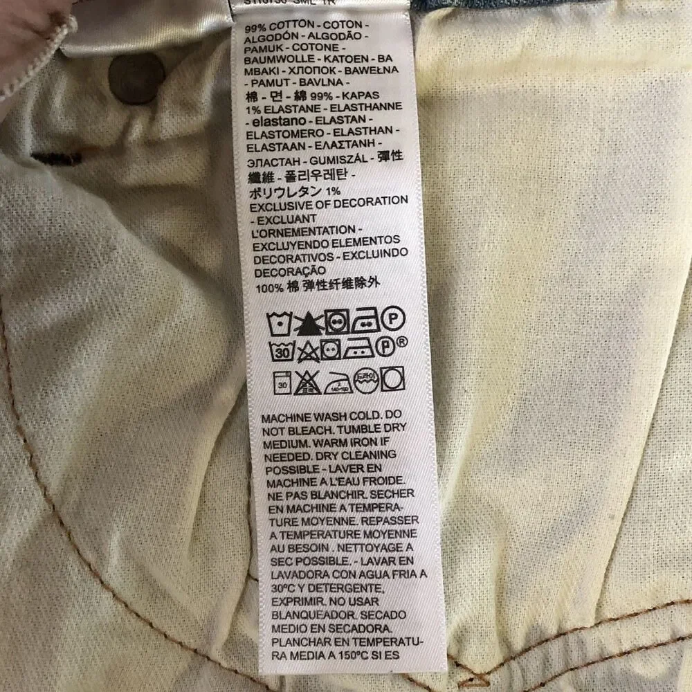 Levis 514 Men 36x29.5 Straight Leg Flex Denim Jeans Medium Light Wash 00514-1286